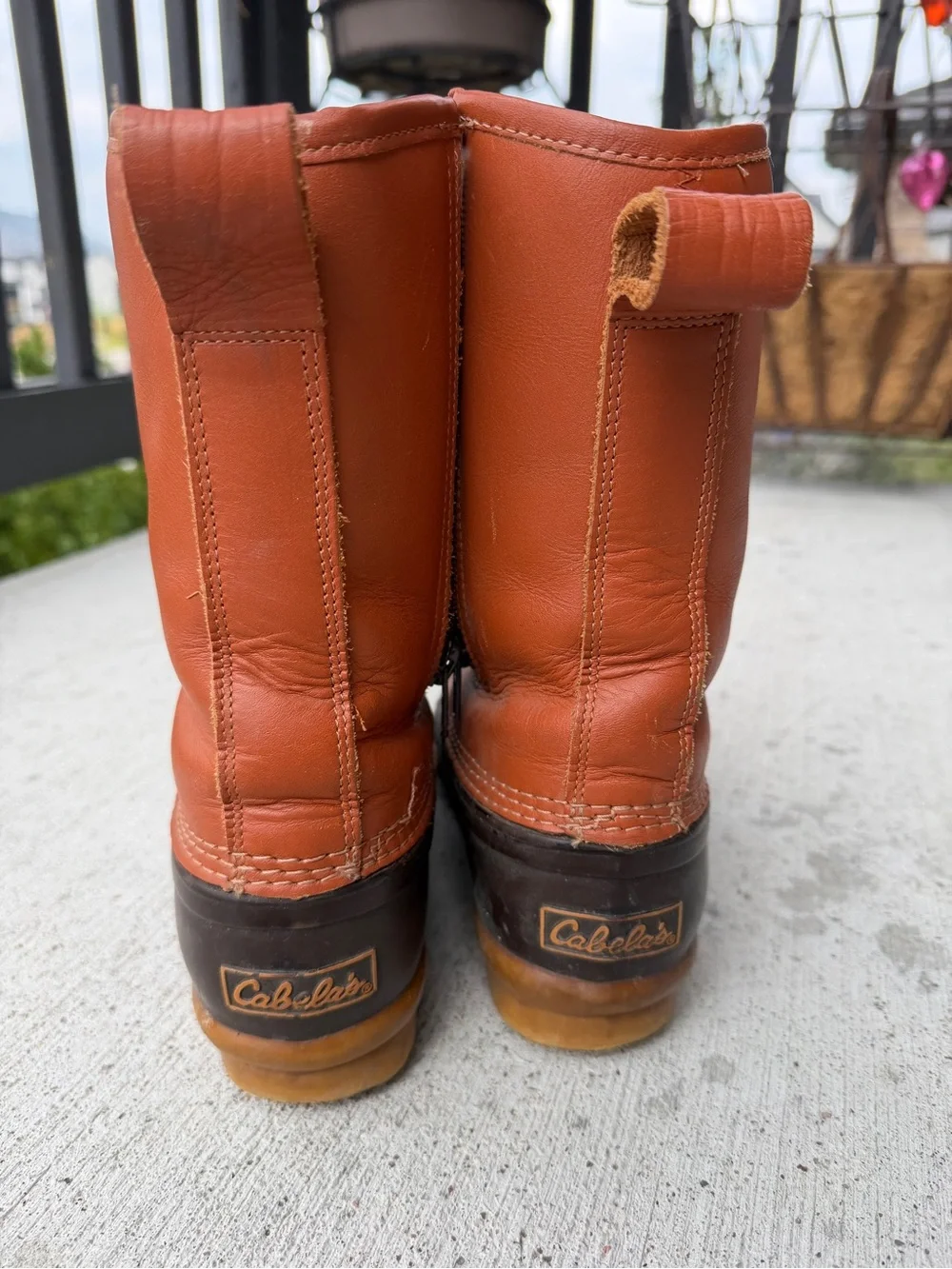 Cabela's Thinsulate Zippered Duck Boots Men’s Size 7